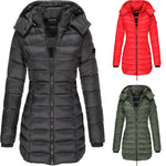 Mid-length Slim-fit Quilted Jacket