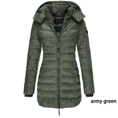 Mid-length Slim-fit Quilted Jacket