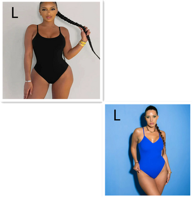 Summer Bikini Backless String Large Size Sexy Solid Color Triangle One-piece Swimsuit Womens Clothing