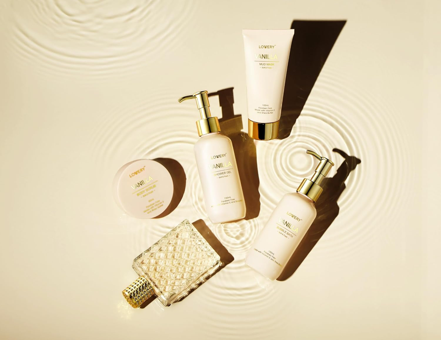 Valentines Day Gifts for Women, Vanilla Spa Gift Basket for Women - Self Care Kit Bath Set with Shower Gel, Bubble Bath, Perfume, Gua Sha, Jade Roller - Birthday Gift Set for Women, Mom, Mother'S Day