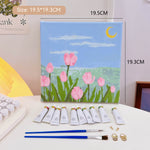 Cartoon Diy Digital Oil Painting Coloring Cute Cartoon Decoration Easel