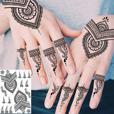 Black Gangster Skeleton Vampire Halloween Temporary Tattoos For Women Realistic Punk Girls Skull Fake Tattoo Sticker Arm Tatoos