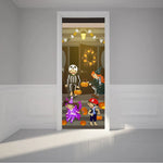 Creative Holloween Pumpkin Door Stickers For Playroom Kids Room Children Vinyl Decor Decal Removable Self Adhesive Wallpaper