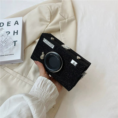 Stylish Camera 2023 New Korean Woven Small Square Bag