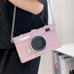 Stylish Camera 2023 New Korean Woven Small Square Bag