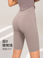 Half Length High Waist Hip Lift Tight Quick-Dry Wear Yoga Pants