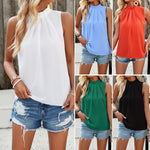 Fashion Sleeveless Top Summer Elegant Womens Clothing