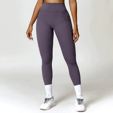 Fashion Quick-Drying Skinny Hip Raise Yoga Pants Brushed High Waist Fitness Pants Outwear Running Sports Leggings Pants