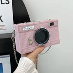 Stylish Camera 2023 New Korean Woven Small Square Bag