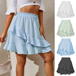 Ruffled Skirt Women's High Waist