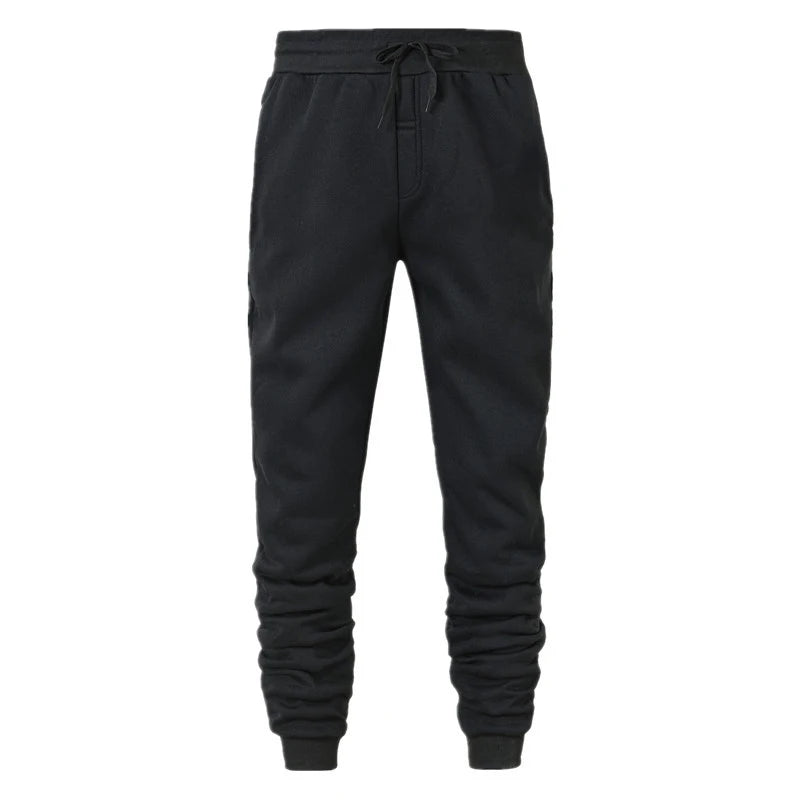 Men’s Casual Sports Jogger Sweatpants Gym Pants in black color, designed for comfort and style during workouts.