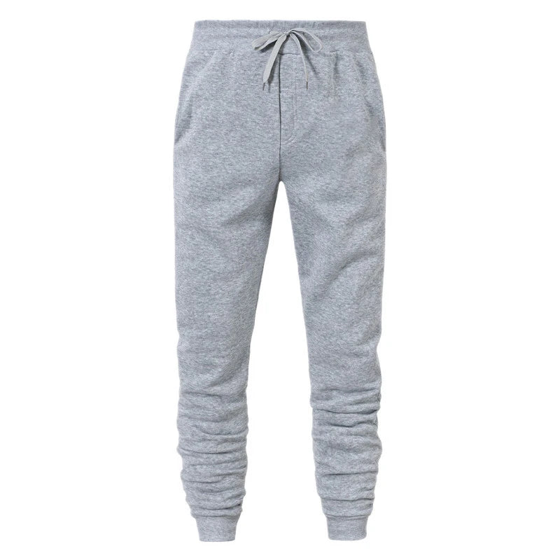 Men’s Casual Sports Jogger Sweatpants Gym Pants in grey, perfect for workouts and casual wear.