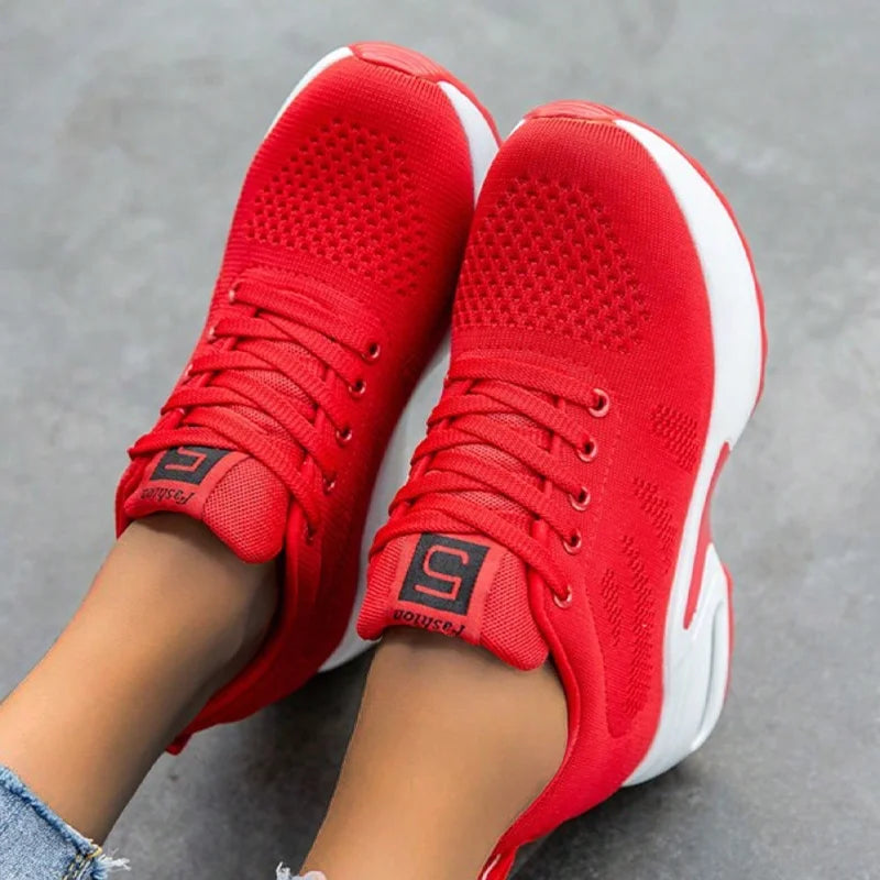 Women Air Cushion Running Sneakers Mesh Shoes
