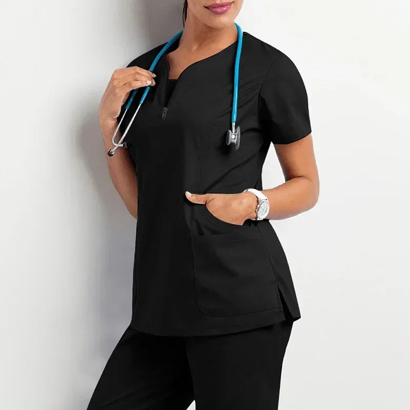 Women Surgical Scrub Set Nurse Medical Workwear Suit
