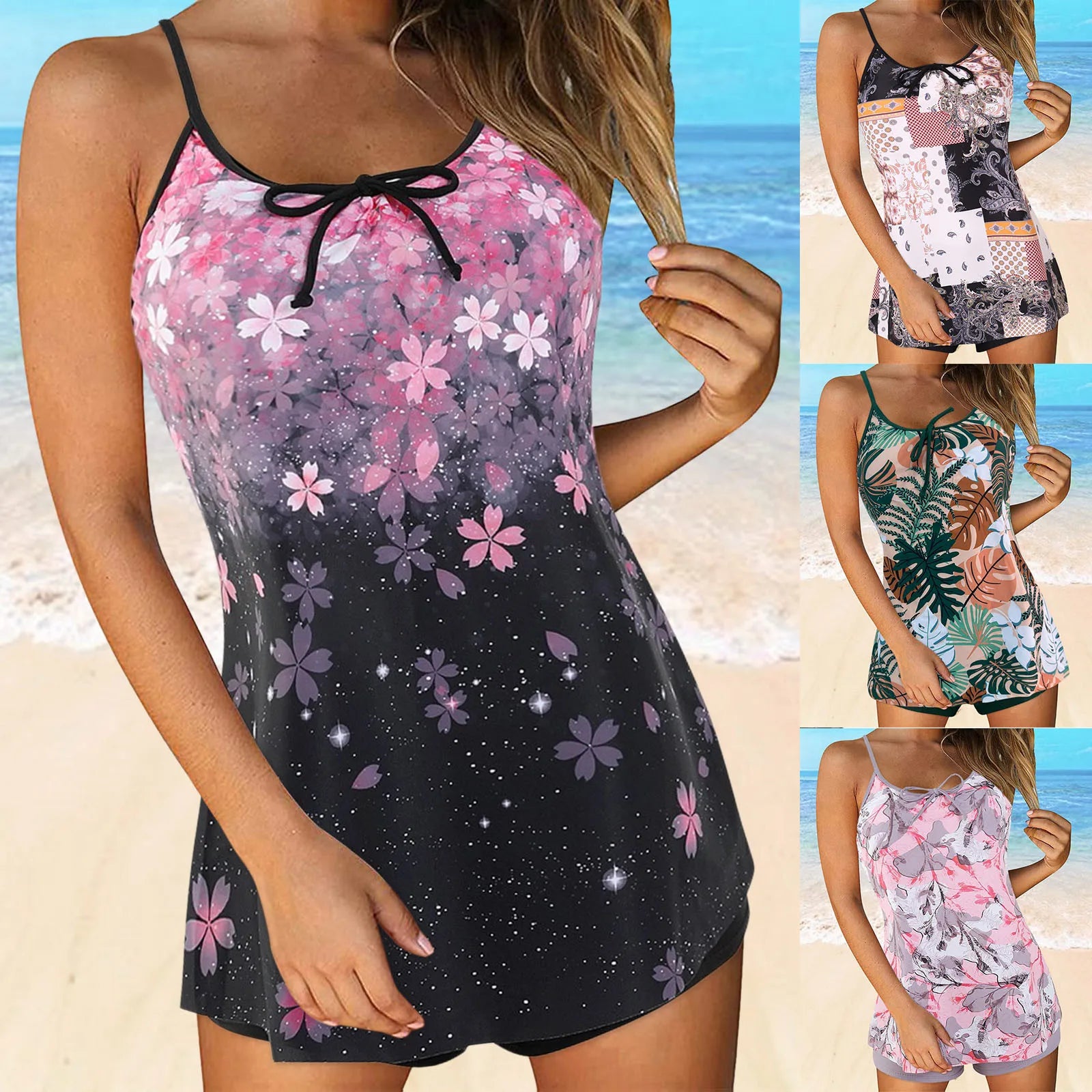 Stay stylish and comfortable with Swimsuit 2025 Trend Tankini Swimsuits For Women Printed Swim—lightweight, breathable, and perfect for beach or pool wear.