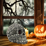 1Pcs Halloween Props Horror Skull Lamp Ornaments Luminous Skeleton Light Scary Decoration for Holloween Party  Day of the Dead