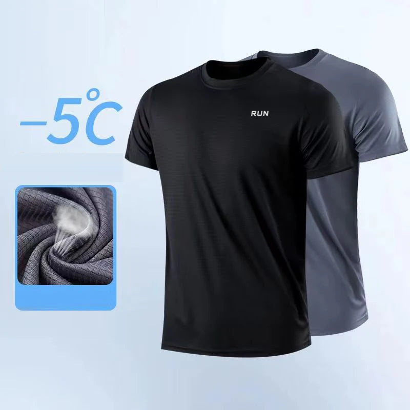 Men’s Quick-Dry Gym Running Short Sleeve T-Shirt