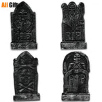 4 Pcs /lot Solid Foam Gravestone Horror Halloween Props Bar Haunted House Decoration Party Supplies Holloween Event Decor  2022