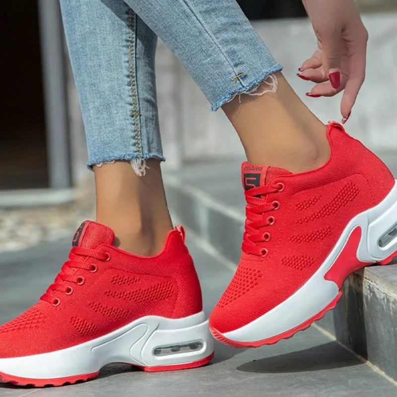 Women Air Cushion Running Sneakers Mesh Shoes