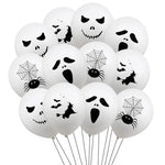 12Pcs Pumpkin Ghost Halloween Party Decor Carnival Balloons Kids Gifts Toy Happy Holloween Decor for Home Haunted House Ornament