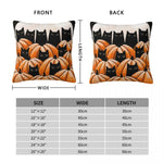 Black Cat In The Pumpkin Holloween Pillowcase Double-sided Printing Cushion Cover Decoration Pillow Case Cover Home Square 45*45