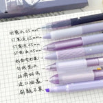 7Pcs Kawaii Pens Quick-Drying Ink Japanese Stationery Highlighter Pen Set Aesthetic School Supplies Ballpoint Pen Back To School