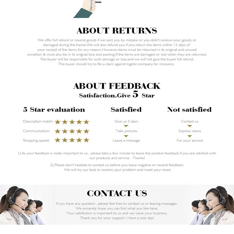 Men’s Casual Fashion Jogger Sweatpants Gym Running Workout Trousers About Returns, Feedback and Contact section with customer service representatives.