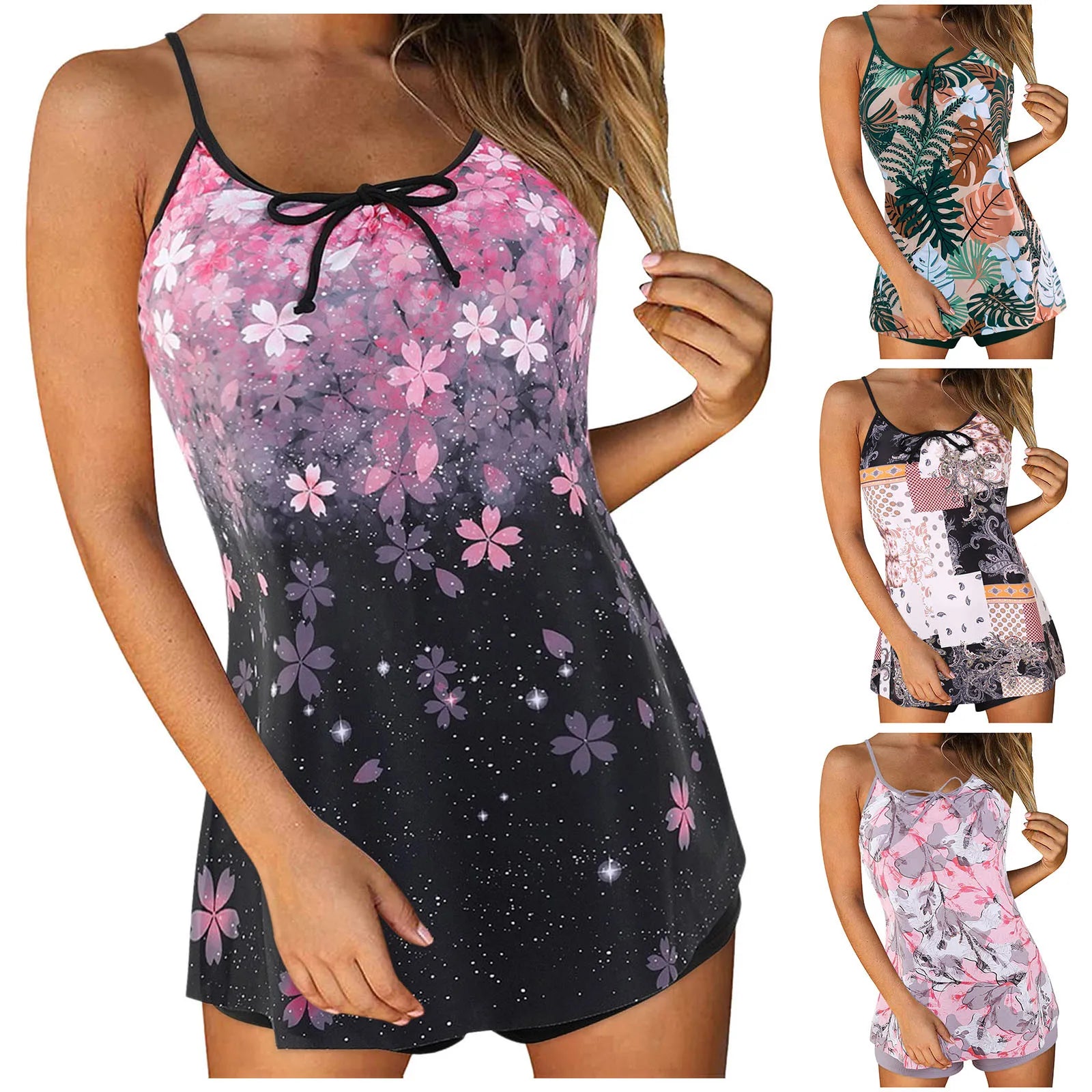 Stay stylish and comfortable with Swimsuit 2025 Trend Tankini Swimsuits For Women Printed Swim—lightweight, breathable, and perfect for beach or pool wear.