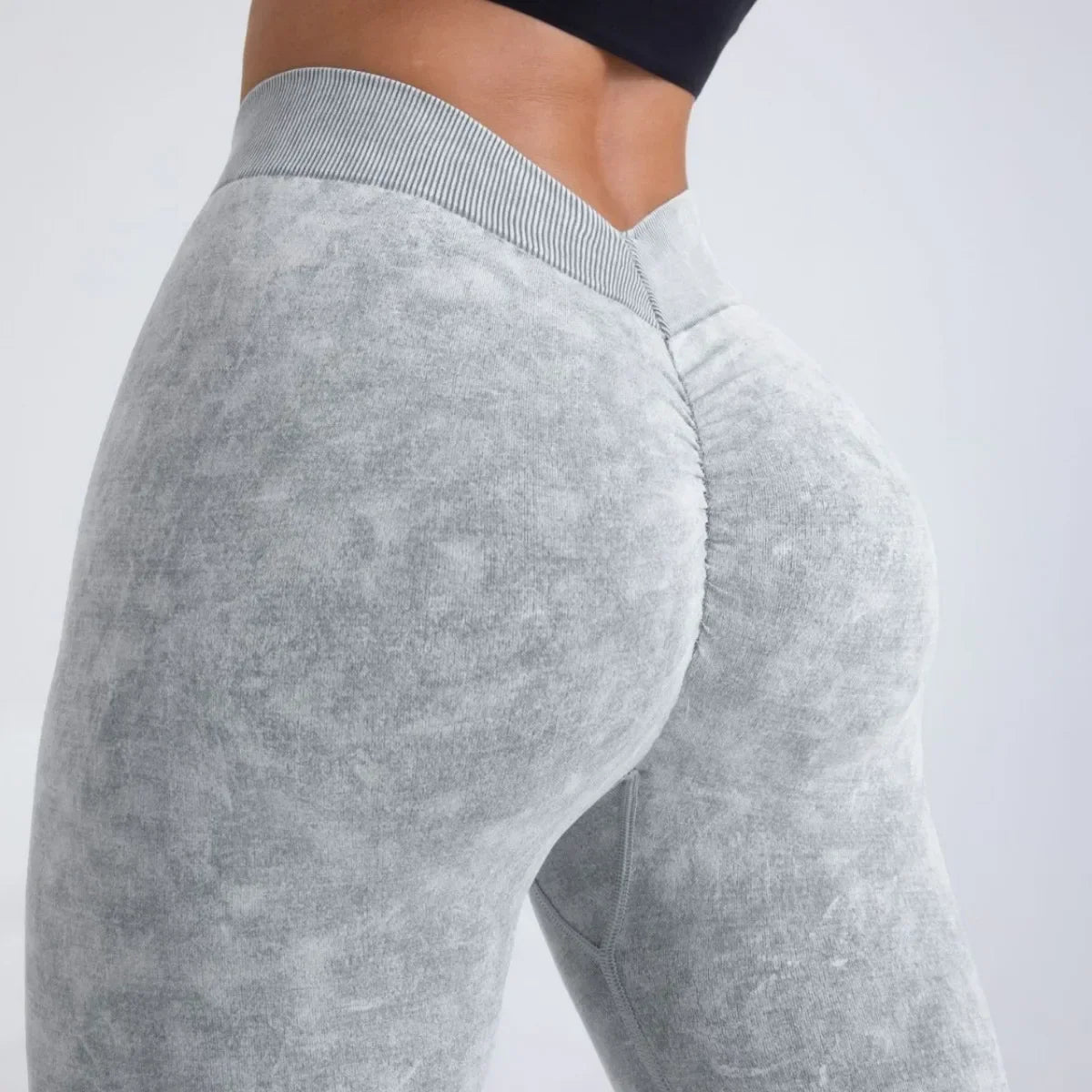 V Back Yoga Pants Women Workout Sport Leggings Fitness
