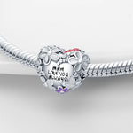 100% 925 Sterling Silver Mother's Day Gift Charm Love Mom Letter Bead For Original Pandora Pulsera Jewelry Making Best Love