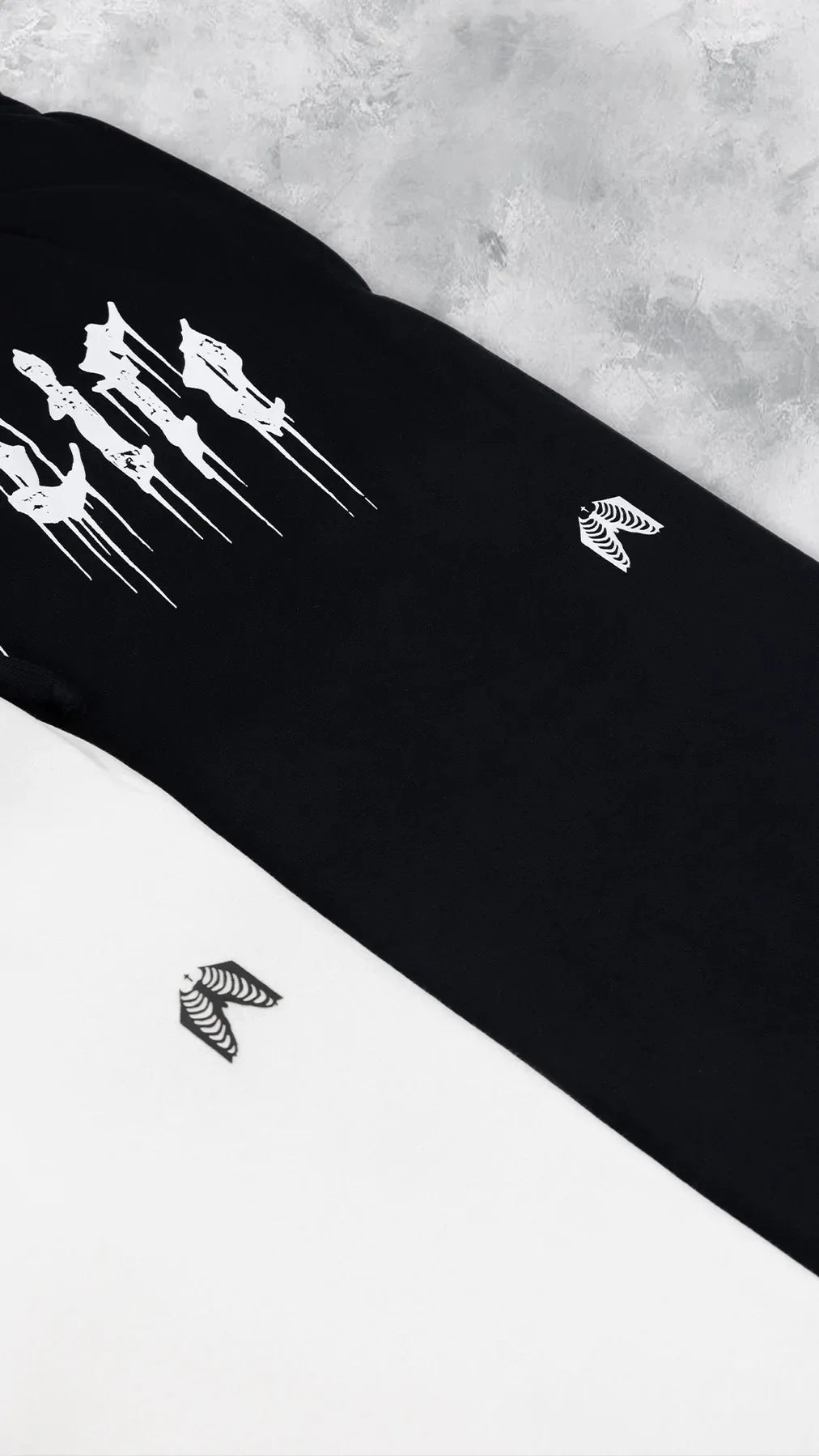 2024 Men’s Sports Pants Casual Gym Training Joggers for New Year black and white design with unique print