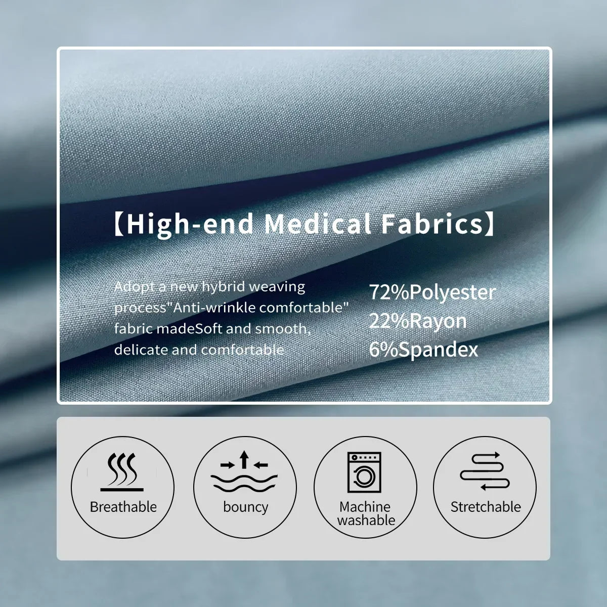 Women Surgical Scrub Set Nurse Medical Workwear Suit