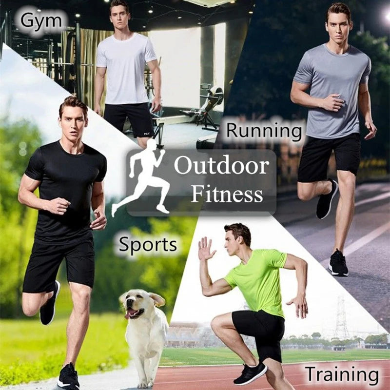 Men’s Quick-Dry Gym Running Short Sleeve T-Shirt