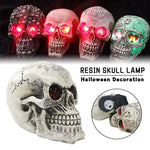 1Pcs Halloween Props Horror Skull Lamp Ornaments Luminous Skeleton Light Scary Decoration for Holloween Party  Day of the Dead