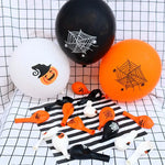 12Pcs Pumpkin Ghost Halloween Party Decor Carnival Balloons Kids Gifts Toy Happy Holloween Decor for Home Haunted House Ornament