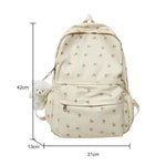 Fashion Floral Prints Backpack Girls Fresh School Bookbag College Students Large Capacity Nylon Travel Simple Back Pack Mochilas