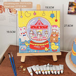 Cartoon Diy Digital Oil Painting Coloring Cute Cartoon Decoration Easel