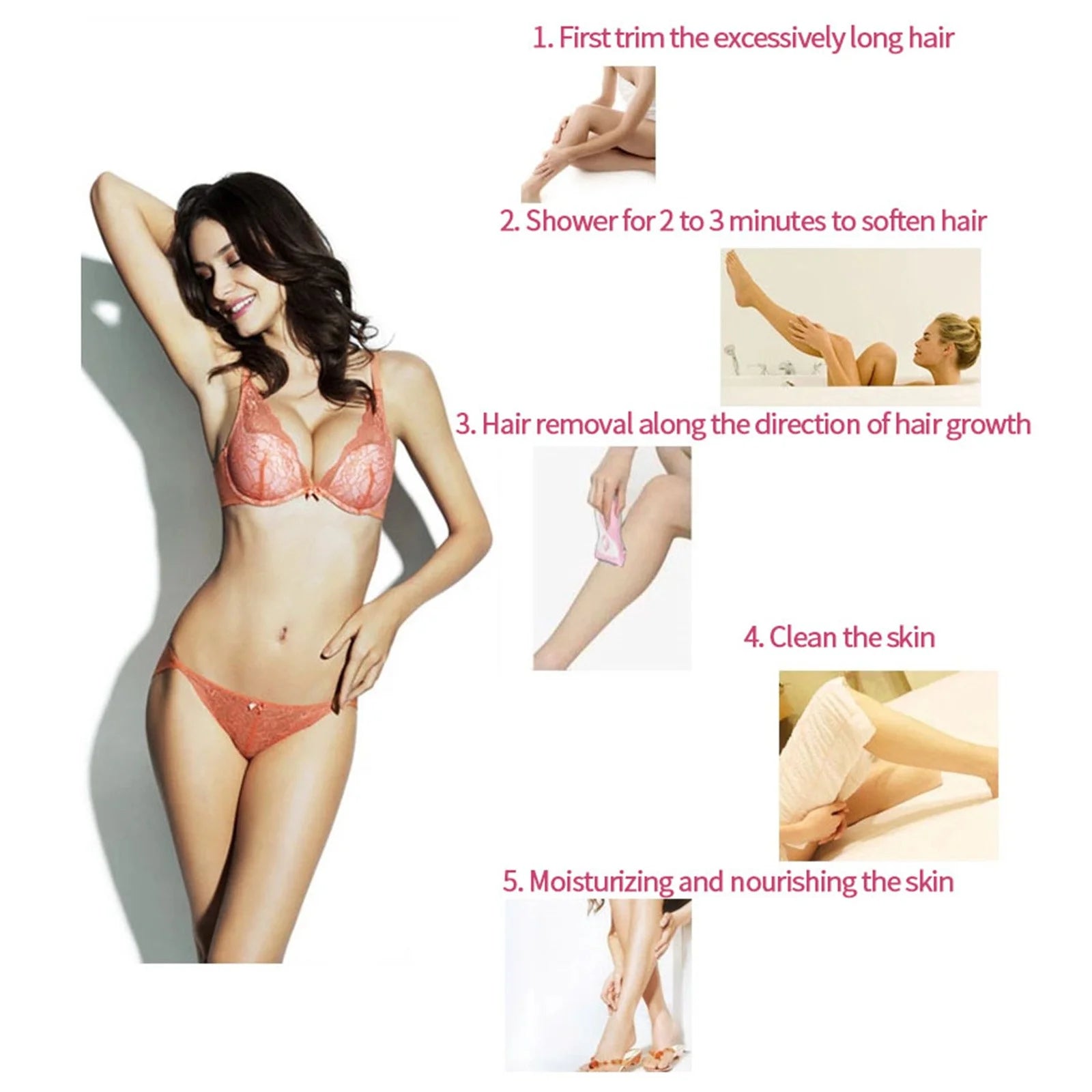 Axillary Hair Leg Hair Electric Hair Remover Rechargeable Female Hair Shaver Female Hair Shaver