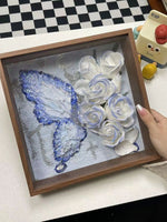 Handmade DIY Butterfly Rose Photo Frame Material Package