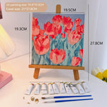 Cartoon Diy Digital Oil Painting Coloring Cute Cartoon Decoration Easel