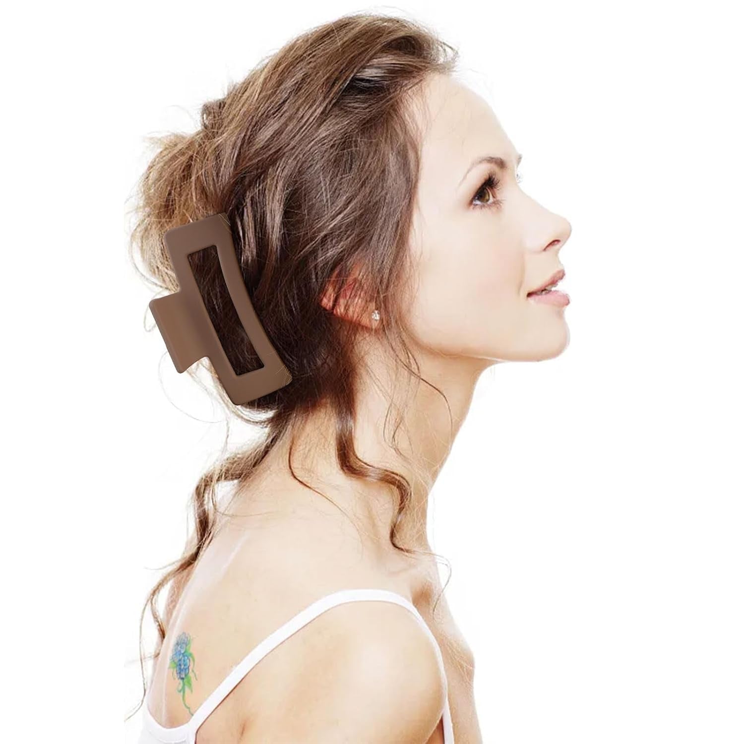 5 PCS Hair Clips for Women Hair Clips for Thick Hair Claw Clips Hair Accessories Medium Hair Clips Thick Hair Claw Clips for Long Hair Thick Hair Brown Claw Clip