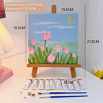 Cartoon Diy Digital Oil Painting Coloring Cute Cartoon Decoration Easel