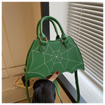 Halloween Spider Web Saddle Bags Fashion Personality Crossbody Shoulder Bag With Handle Women's Handbags