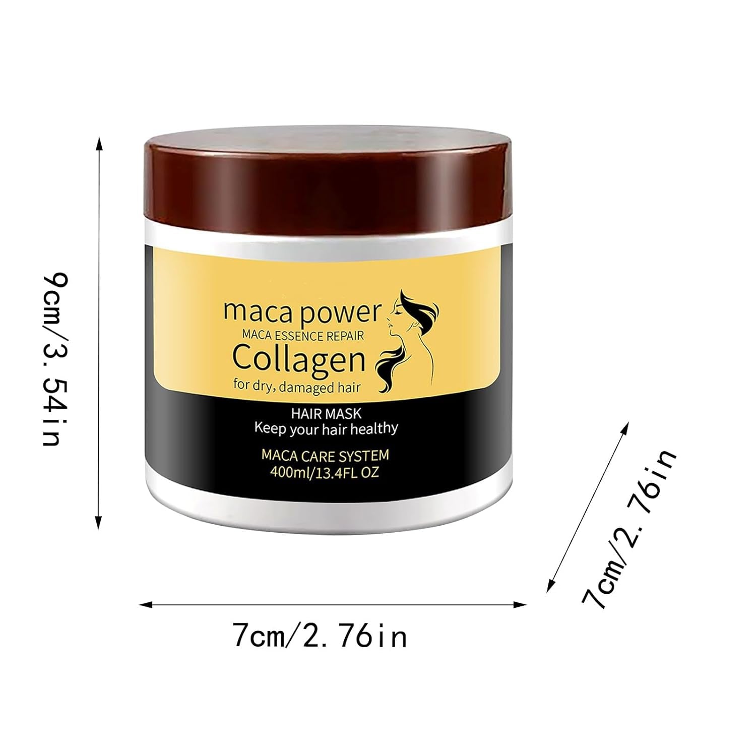 Collagen Hair Mask & Keratin Hair Mask,Hydrating Argan Oil Hair Repair Treatment Deep Conditioner Hair Protein Treatment for Natural Keratin Hair Treatment Hair Masque (Gold)