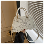 Halloween Spider Web Saddle Bags Fashion Personality Crossbody Shoulder Bag With Handle Women's Handbags